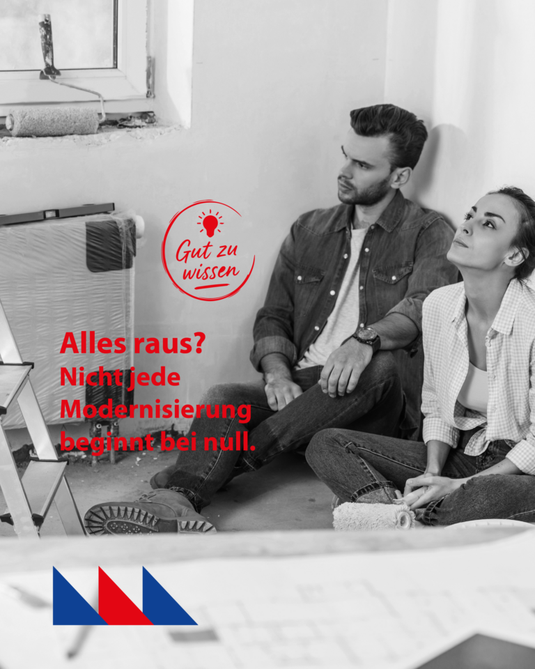 Alles raus? Nicht jede Modernisierung beginnt bei null.