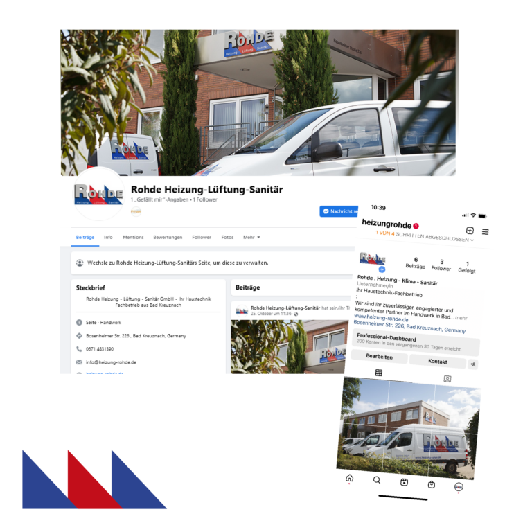 Wir sind jetzt auch bei Instagram und Facebook am Start.